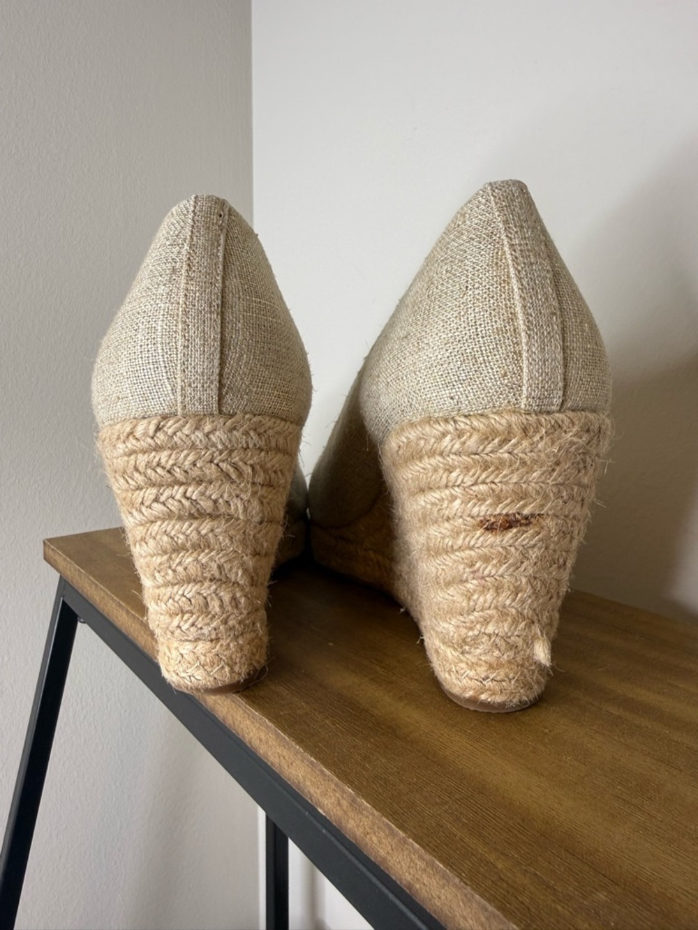 J. Crew Seville espadrille wedges in metallic canvas - Picture 9 of 11